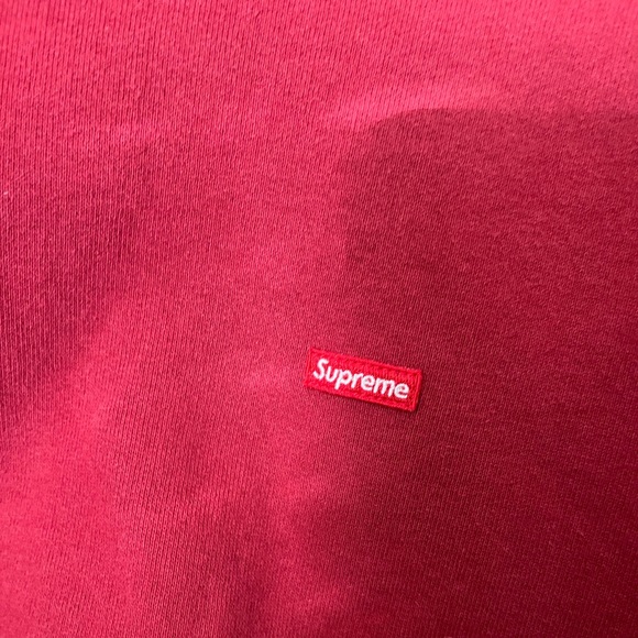 Supreme Mini Box Logo Hoodie Maroon - Picture 2 of 5